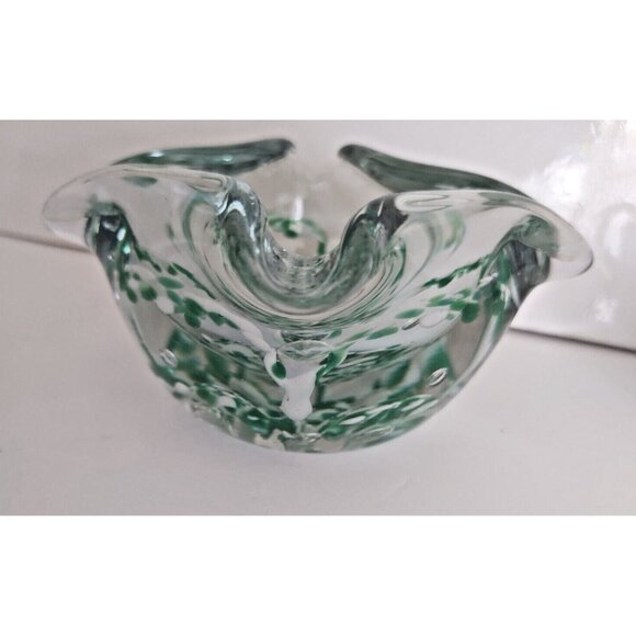 Murano Hand Blown Heavy Art Glass Ashtray/Trinket/Candy Bowl 1960's - Picture 10 of 16